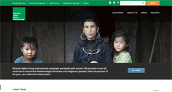 Desktop Screenshot of minorityrights.org